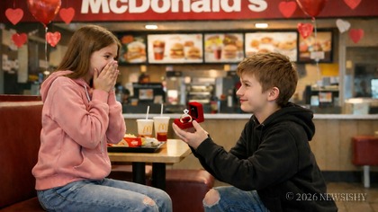 Eleven Year Old Proposes In Mcdonalds On Valentines Day