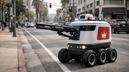 Delivery Robots In Los Angeles To Be Armed After Multiple Attacks.