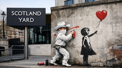 Banksy Identity Finally Revealed As The 80’s Milky Bar Kid.