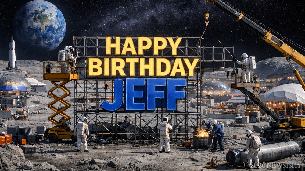 Bezos 65th Birthday Party Will Cost Billions And Be On The Moon.