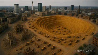 Massive Trillion Pounds In Unmined Gold Deposits Discovered Underneath Birmingham City Centre and surrounding areas