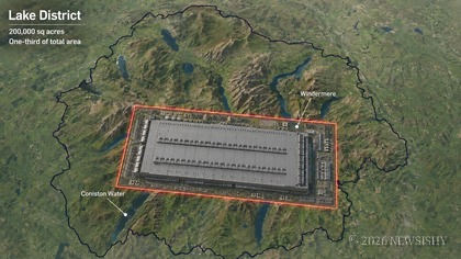 New AI Data Centre In The Lake District Will Be 200,000 sq. Acres Or ⅓ Of The Total Area.