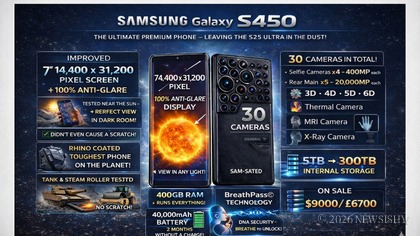 New Samsung S450 Has 30 Cameras