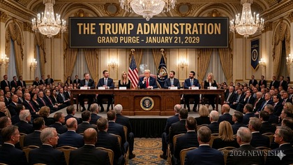 Trumps First Ballroom Event To Be A Saddam Style Purge.