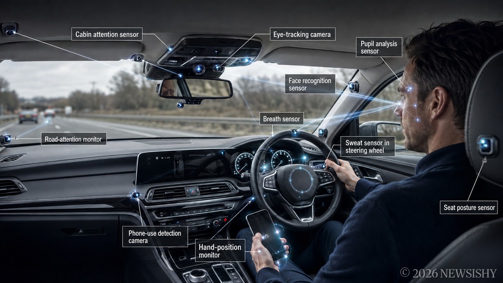 All New Vehicles To Be Fitted With Phone Use, Alcohol And Drug Detectors.
