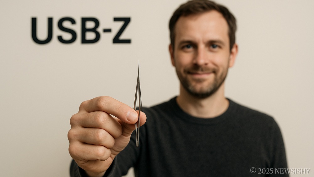 USB-Z Requires a New Port The Thickness of a Human Hair.